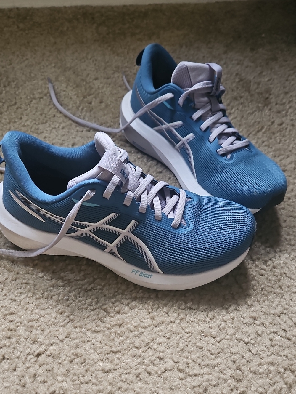 ASICS Women's Blue Running Sneakers with FF Blast Cushioning SIZE 6.5